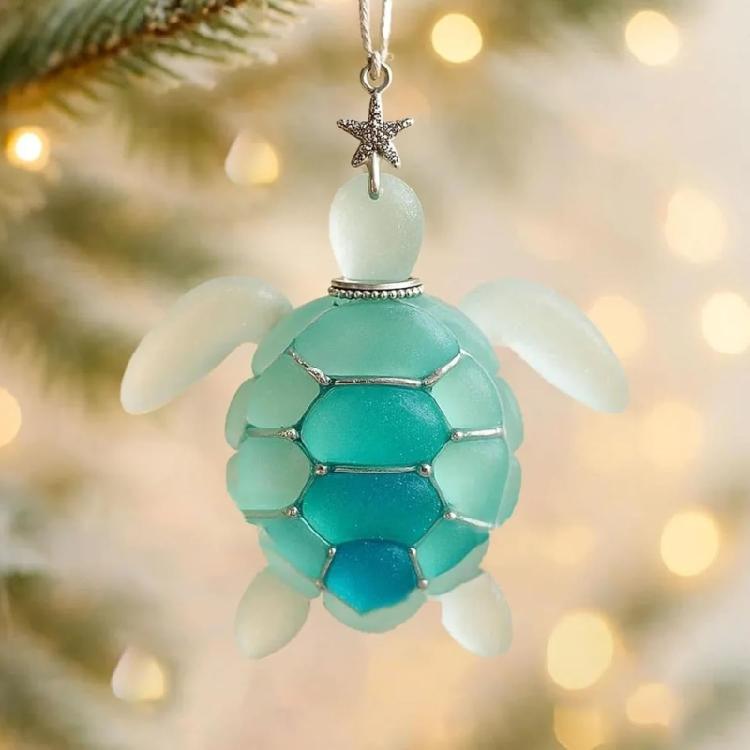 Family Interactive Marine Animal Acrylic Advent Calendar Ornament Christmas Daily Surprise Decorations