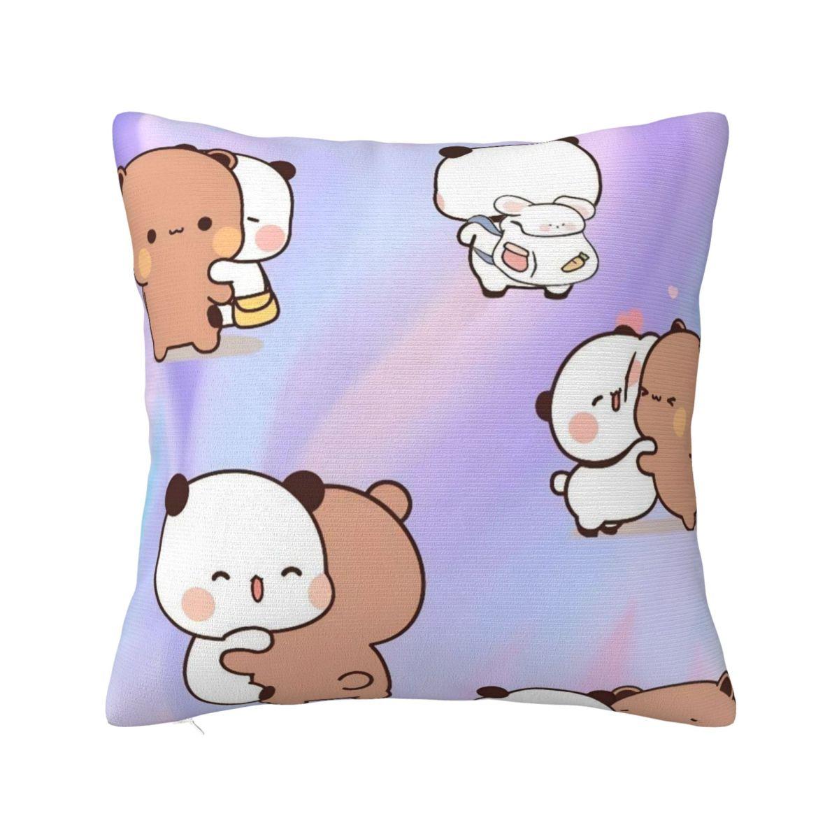 

Pillow Cover Bubu Dudu Cute Cartoon Bear Character Cushion Cover Panda Pillow Case For Wedding Party Home Decor Pillowcases 12x12Inch