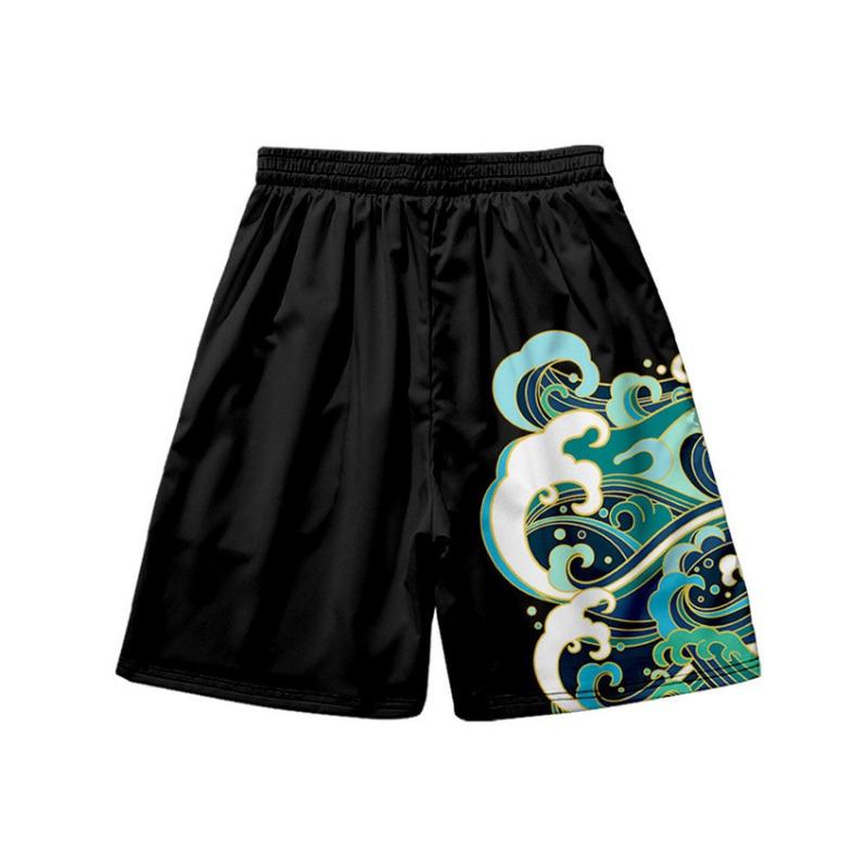 New Men's Summer Shorts Loose and Luxurious Shorts 3D Printed Casual Chinese Dragon Print Harajuku Ancient Style Shorts