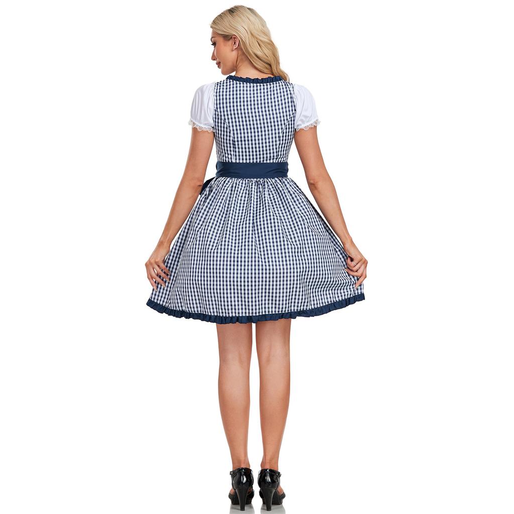 German Oktoberfest Costume, Bavarian Traditional Festival Carnival Party Dress Cos Beer Costume