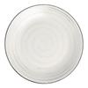Creative Black Stroke Ceramic Household Large Plate Threaded Spotted Salad Plate Round Pasta Plate Western Restaurant Steak Plate