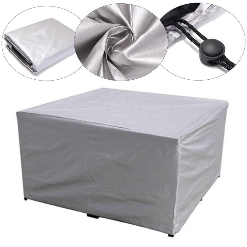 Silver 210D Oxford Waterproof Outdoor Furniture Cover Patio Garden Set Protector 123x 61x 72cm серебряный