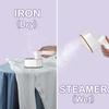 1300W Dual-Use Handheld Electric Steam Iron with Anti-Scald Jet Button