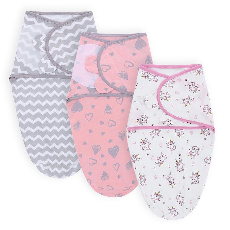 3er-Pack Wickeltücher aus 100 % Baumwolle für Babys, 0–6 Monate, Wickeltuch für Neugeborene