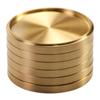 Coaster Cup Mats Protect Heat Resistant Mats Cup Tray Cup Coaster Copper Round Coasters Dining Table Holiday Decorations