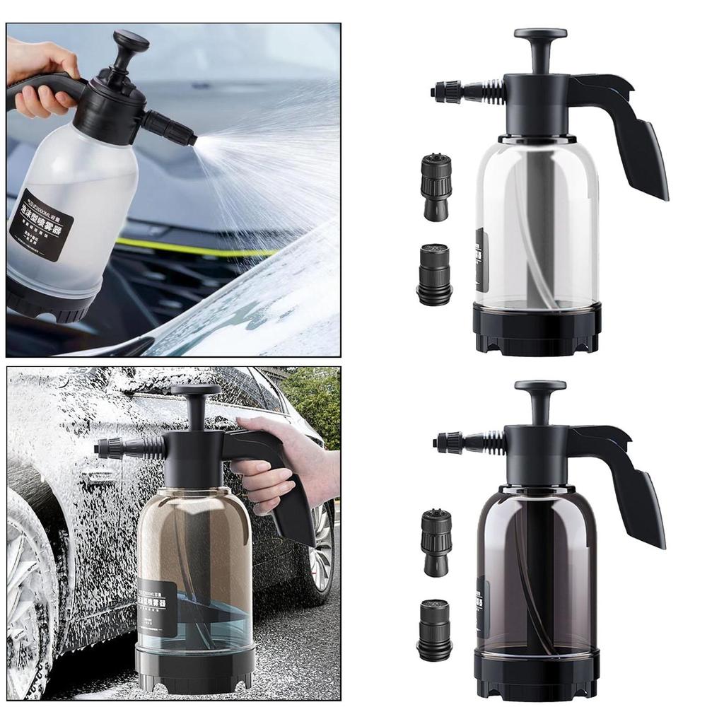 2L Car Wash Pump Snow Foam Sprayer Automotive Cleaning Accessories Hand Pressure Lance Water Sprayer for Car Detailing