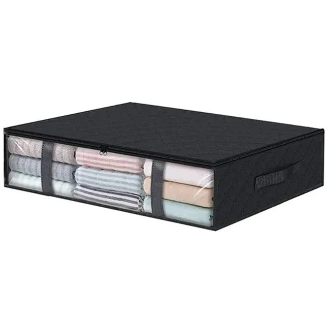 Foldable Under Bed Storage bag  with reinforced handles, suitable for quilts, blankets, pillows, and toys ,Clothing Storage Bags