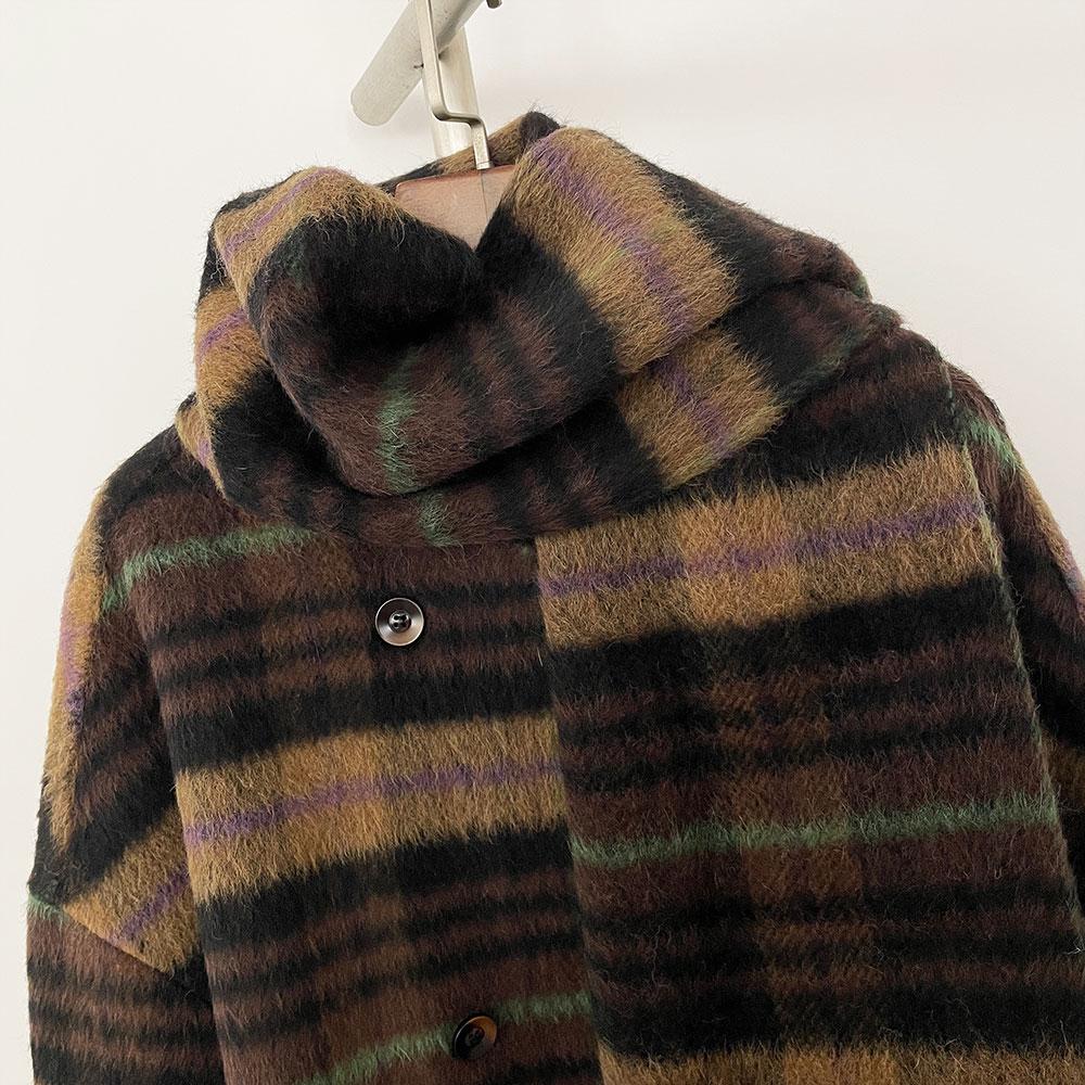 OFTBUY New Winter Women Coat Real Natural Fox Fur Cuff Turn-down Double-faced Woolen Blends Jacket Thick Warm Casual Overwear