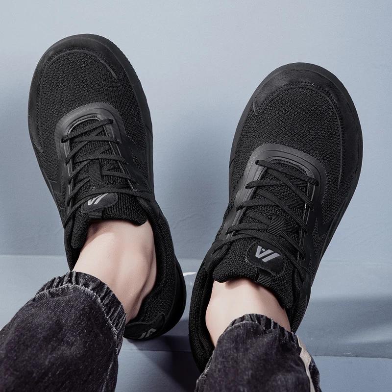 Mode Herren Freizeitschuhe Leichtgewicht Weite Passform Barfußschuhe für Herren Atmungsaktiv Outdoor Trailrunning Minimalistisch Walking Flats Schuhe