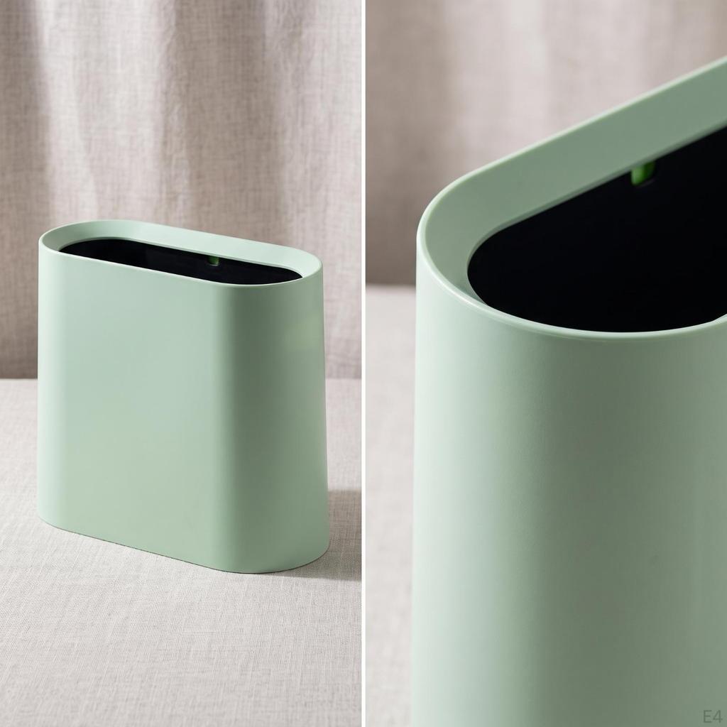 Waste In Confined AreasSaving Rectangular Trash Bin Compact Wastebasket for Tight Areas, Lavatory,