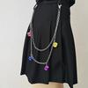 Transparent Acrylic Dice Dice Pendant Pendant Waist Chain Versatile Trouser Chain