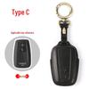 Genuine Leather Key Case for Toyota: Camry, Corolla, Highlander, RAV4, CHR, and Levin.