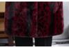 Winter 2025 Stylish Waterproof Mink Rabbit Fur Coat for Mature Women