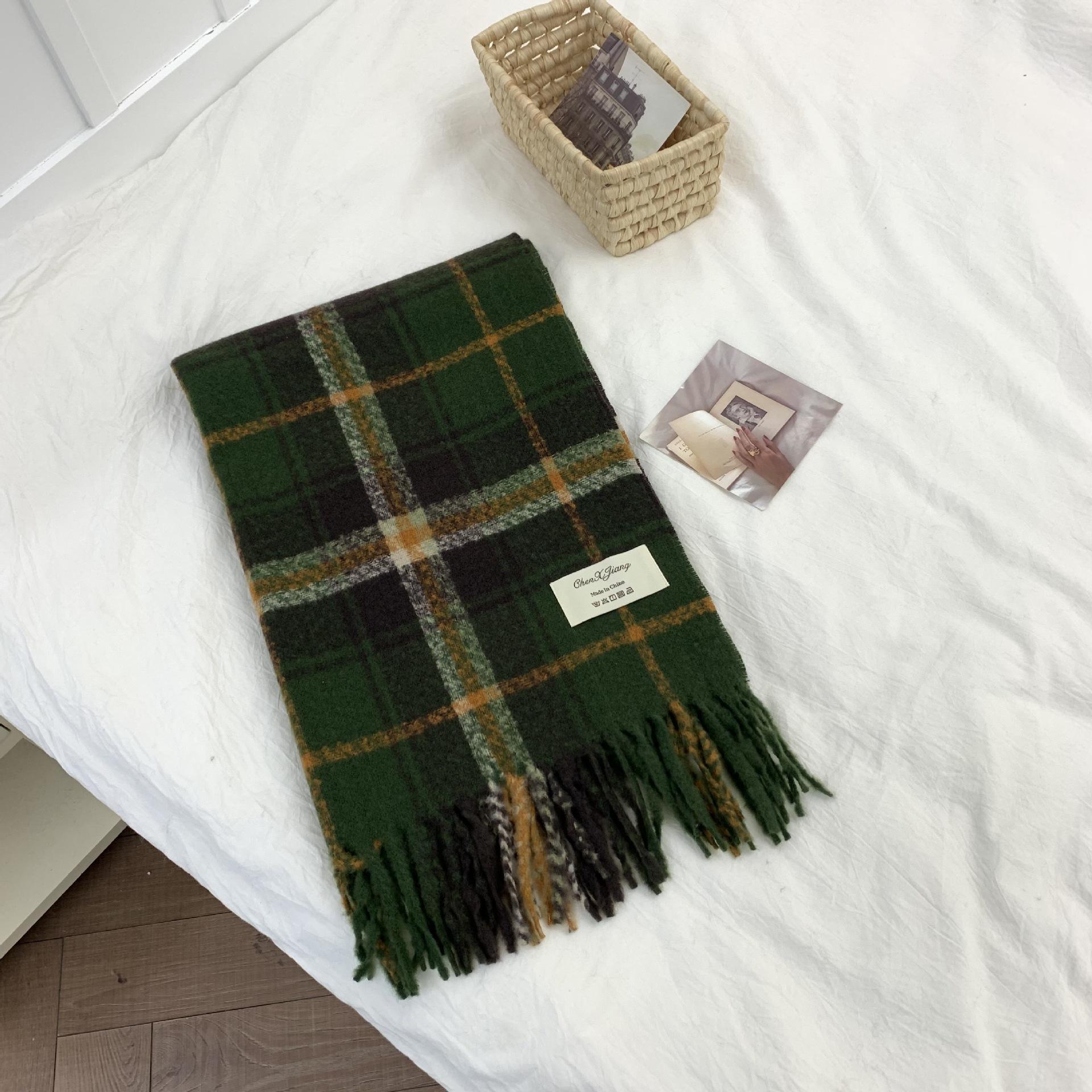 

Рождественские пожелания Атмосфера Праздника Весны Новый Плед Кисточки Шарф Женский Универсальный Теплый Шарф Шаль