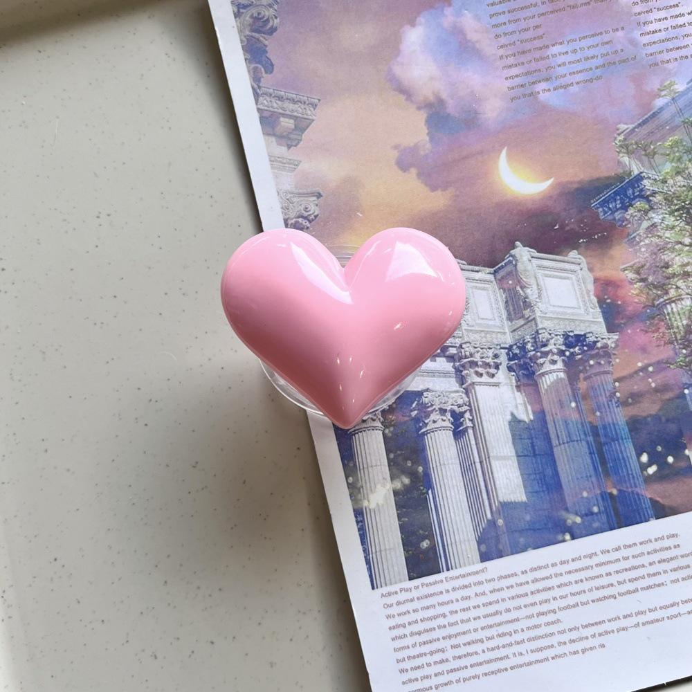 

3D Heart Phone Case with Magnetic Stand Clear OPP Bag Packaging