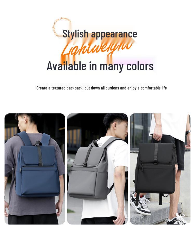 Men's Cross-Border High-Capacity Multifunctional Backpack, Attachable To Suitcase