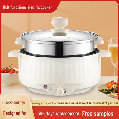 Multifunktionaler Elektroherd: All-in-One-Bratpfanne und Hot Pot für Wohnheime und Haushalte (Für 3-4 Personen)