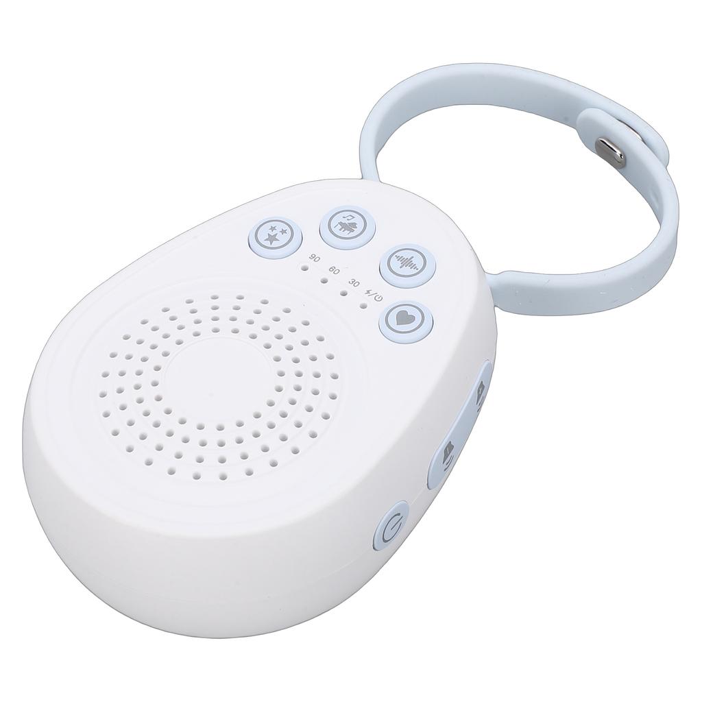 White Noise Machine for Baby Sleep with 20 Soothing Tracks, 4 Sound Types, Portable Sleep Aid for Infants, Rechargeable Battery, 30Celsius60Celsius90m
