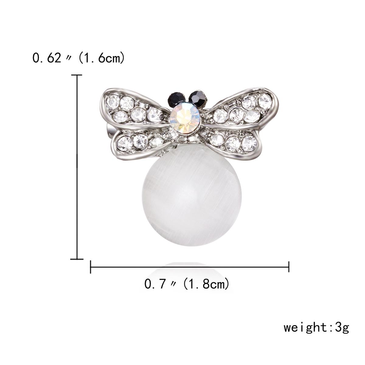 

Rinhoo Роскошная брошь в виде летящей пчелы со стразами для женщин, изысканные хрустальные значки в виде насекомых, значки с пряжкой в виде животных, ювелирные изделия для вечеринок