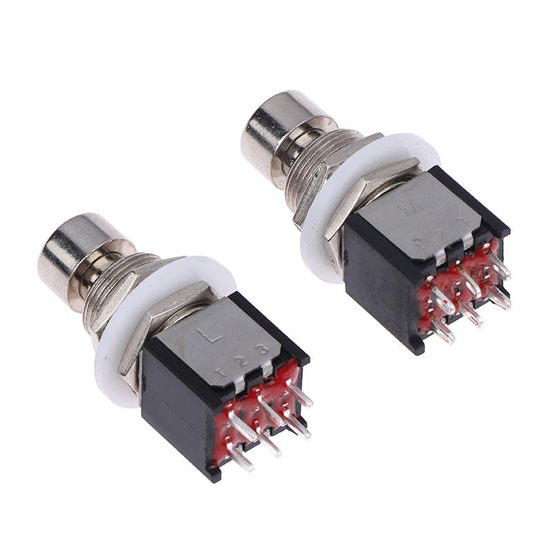 Przełącznik nożny DPDT zatrzaskowy chwilowy Wł/Wł Pedał efektów gitarowych Stomp Box 6-pinowy Przycisk zatrzymania awaryjnego Dla pedału efektów gitarowych