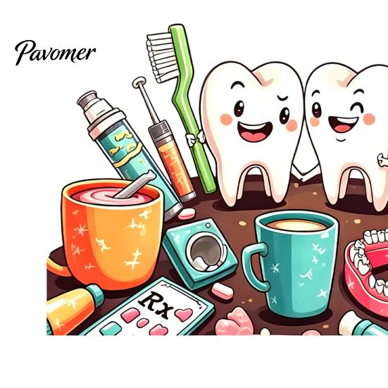 Cute Tooth Wall Decals Cartoon Smiling Teeth Decals, Dental Tools Self-Adhesive Stickers, Funny Easy Peel Stick Art for Kids Bedroom Clinic