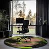 Billie Eilish Printed Round Rug Carpet Chair Rug Area Rug Entryway Doormats,for Office Chair Living Room Bedroom Kitchen Room.