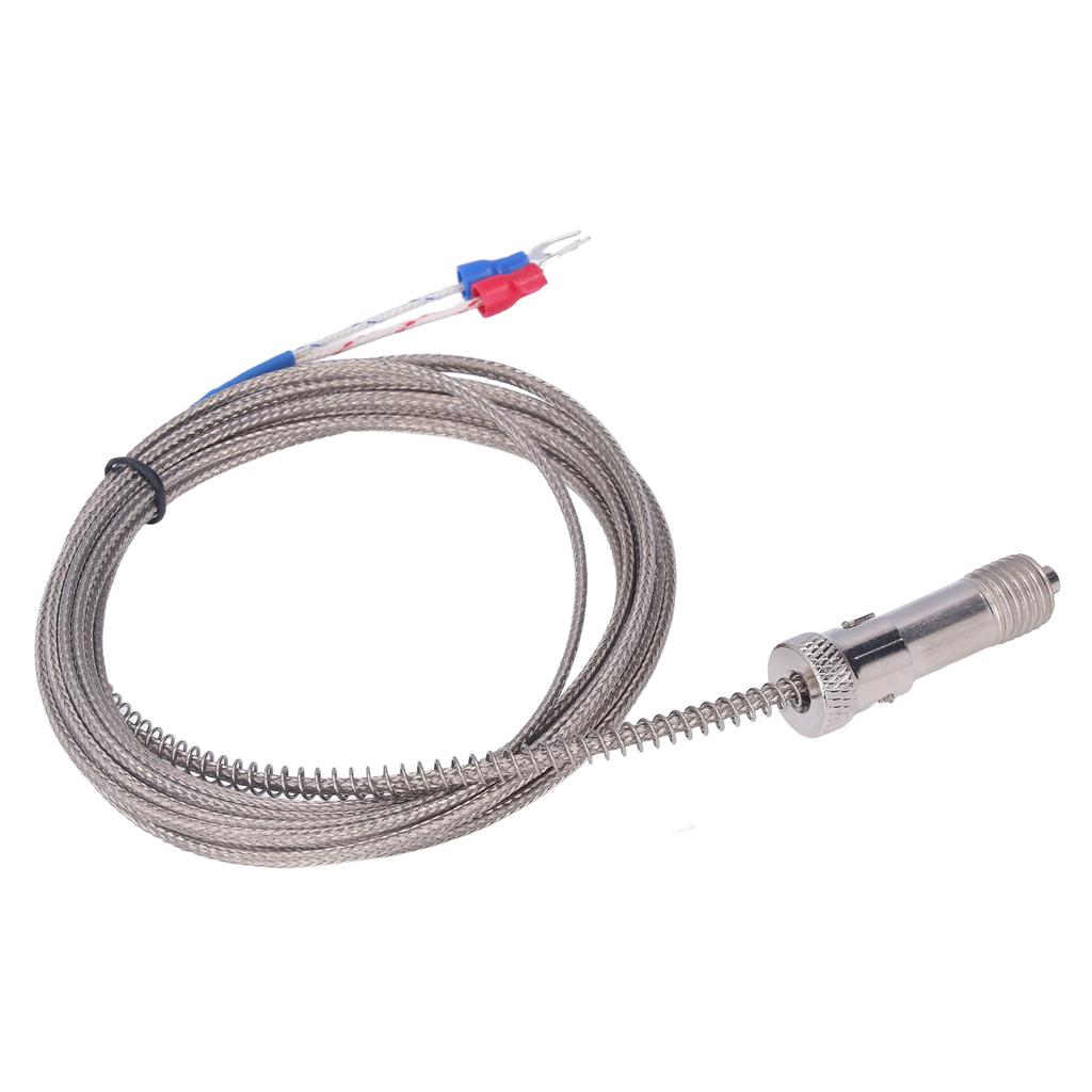 K Type Thermocouple Stainless Steel Snap Fit Spring Thermocouples for Temperature Sensor M12 3