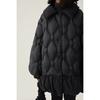 Winter Girls'  Reversible Puffer Coat Solid Color Mid-Length Quilted Jacket  Outerwear