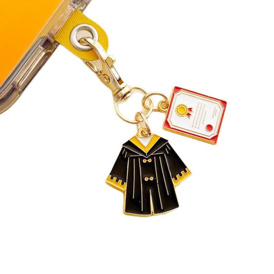 Graduation Keychain Pendant Easy to Install Graduation Day Gift Keyring with Lobster Clasp Design Graduation Souvenir Accessory