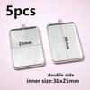 3-10pcs 18x25mm 19x38mm 25x50mm Inner Size Rectangle Pendant Cabochons Blank Base Setting Tray DIY Jewelry Making Accessories