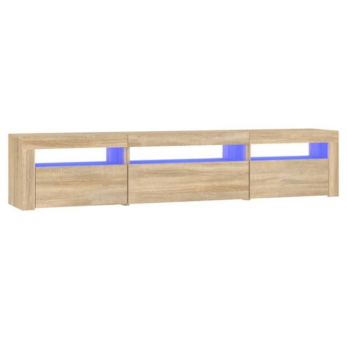 VidaXL TV Stand with LED Lights Entertainment Center Storage Media Unit Living Room Furniture Home 3152740