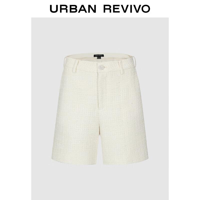 UR Women s Tweed Pearl Button Shorts L