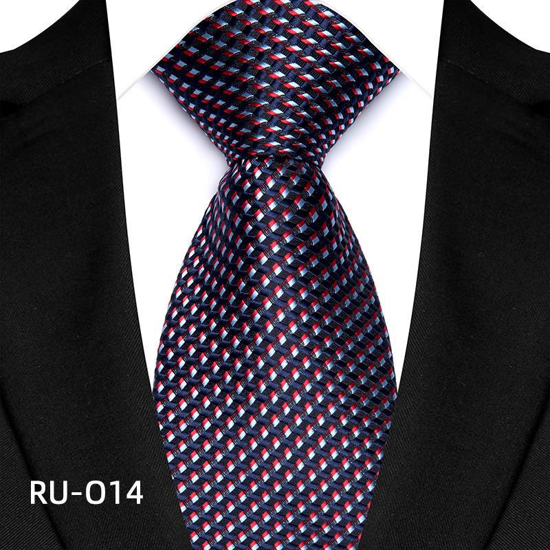 

2023 Мужской галстук для делового костюма с высокой плотностью и цветочным принтом RU-O14