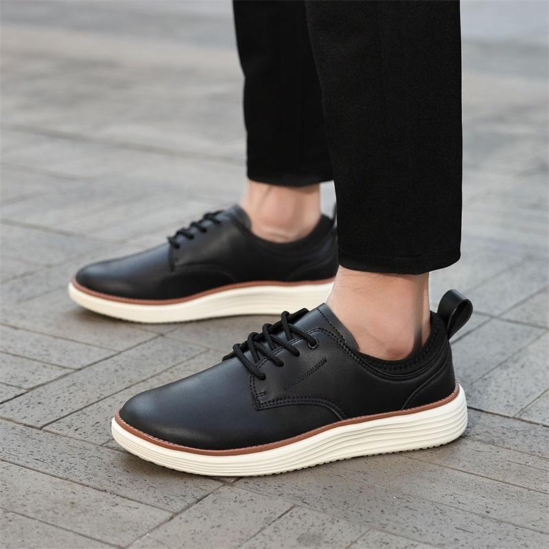 Artificial Leather Oxfords Shoes Mens Business Casual Dress Shoes Walking Lightweight Comfortable Sneakers Fashion Men's Shoes