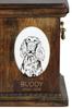 German Wirehaired Pointer - Commemorative Plaque with a Photo of a Dog, Tombstone with a Print, Personalized Oval Plaque from the Art-Dog Brand