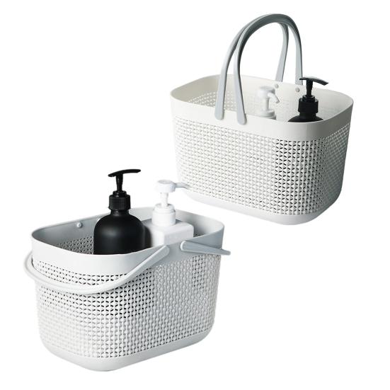 Košík na koupelnové potřeby Lanový Dutý Odvod Vynikající Nosnost Odnímatelná Ucha Velká Kapacita Hračky Oblečení Potřeby Piknik