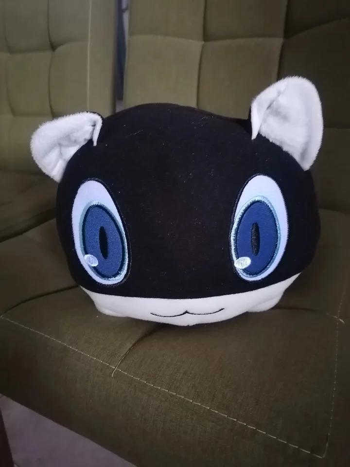 40Cm Anime P5 Morgana Plush Doll Game Black Cat Mona Cosplay Toy Stuffed Pillow For Gift