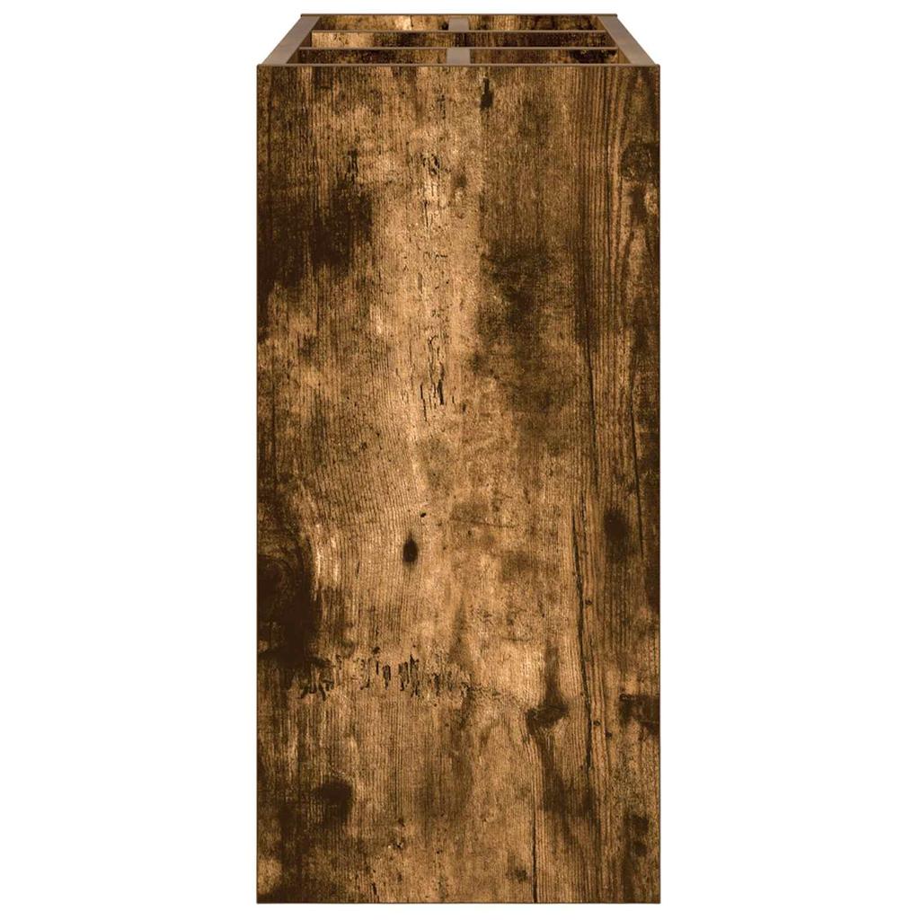 Umbrella Stand Smoked Oak 65 x 24 x 50 cm