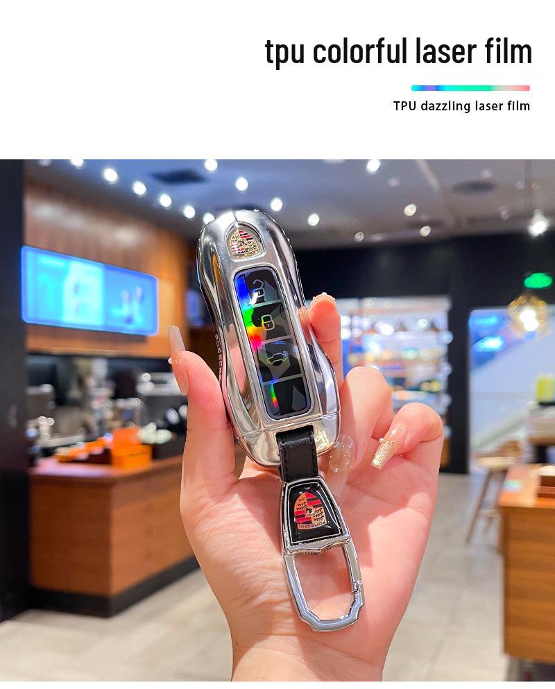 Compatible with Porsche Macan New Energy Key Case 2024/2025 Macan4 Jinchi EV Metal Shell