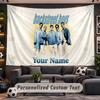Wall Hanging Tapestry Custom NameBackstreet Boys Pattern Personalized Printed Fabric Wall Decor