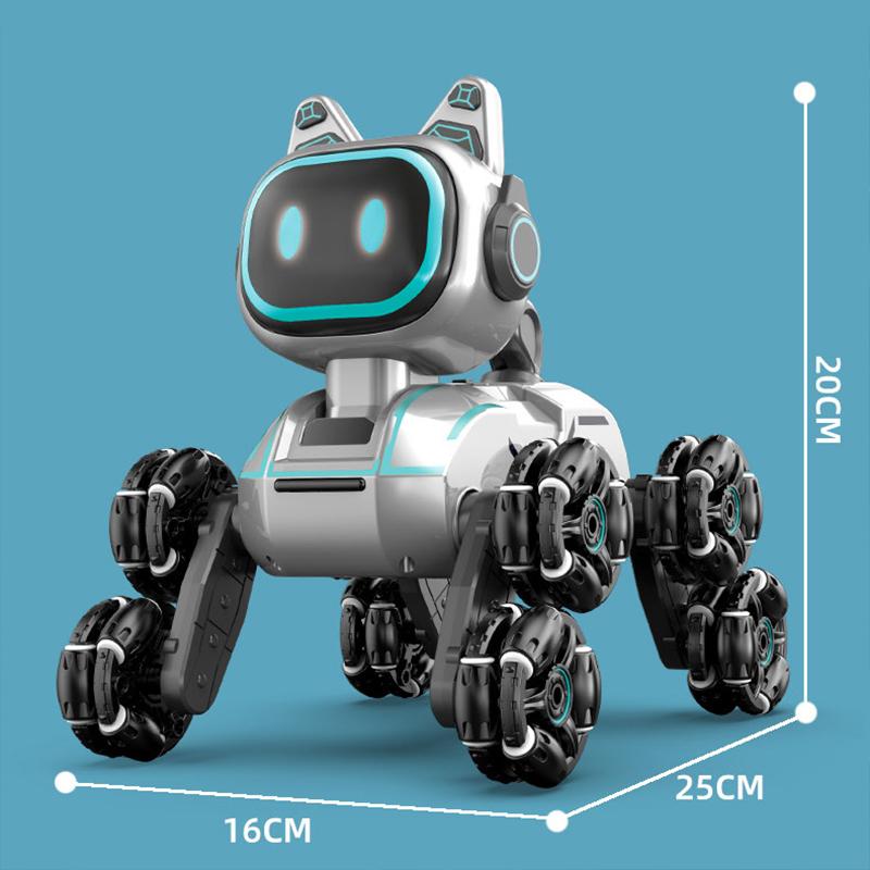 Children's Remote Control Stunt Car Light Music Rechargeable Robot Dog Early Education Educational Toy Boy Gift Can Be Wholesale