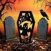 Lampshade Silicone Mold Halloween Coffins Mold, DIY Hollow Ghost Spider Bat Theme Molds Crafts Gypsum Cement Epoxy Resin Casting Food Grade