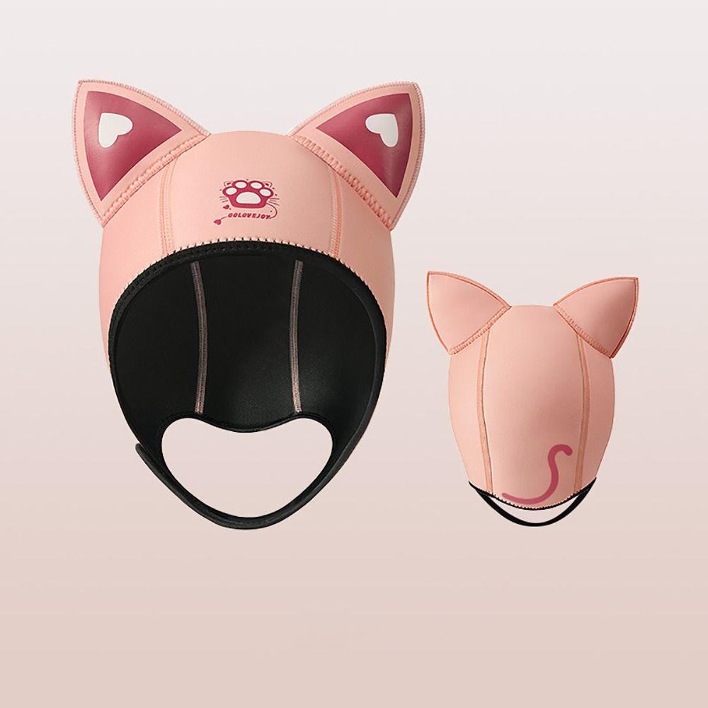 Neoprene Wetsuit Hood Cap 3MM Swimming Snorkeling Caps New Cat Ears Diving Hood