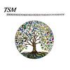 Wall Hanging Ornament Tree of Life Round Sign, Stained Glass Acrylic Suncatcher Decoration Decoration, Window for Indoor Outdoor