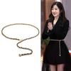 Fashion Chain Belt Female Waist Metal Belts For Women Luxury Tassel Thin Waistband Dress Coat Adjustable Corset Elegant