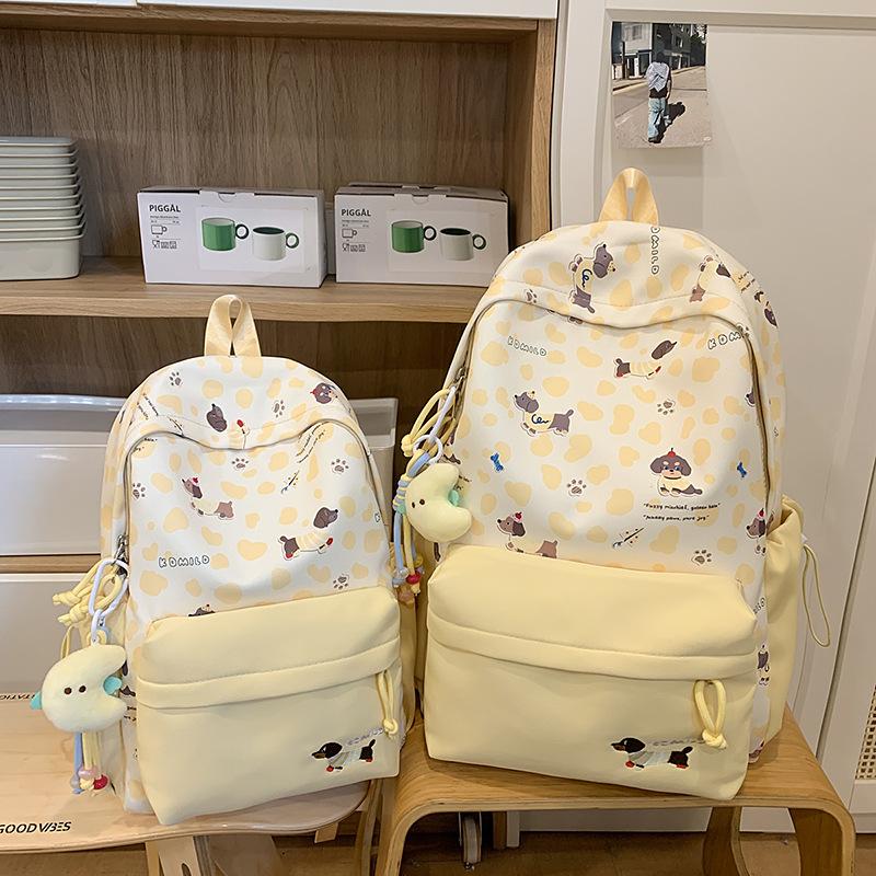 Schoolbag Korean Ins Leopard Print Backpack for Women's 1011 New Large-capacity Junior High School Backpack for High School Students