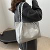 Fashion Retro Weaving Sense 225 New Trend Large Capacity Tote Solid Color Portable Shoulder Bag
