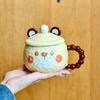 Give girls birthday gifts milk fufu cute bear ceramic mug with lid couple girlfriend souvenir gift box