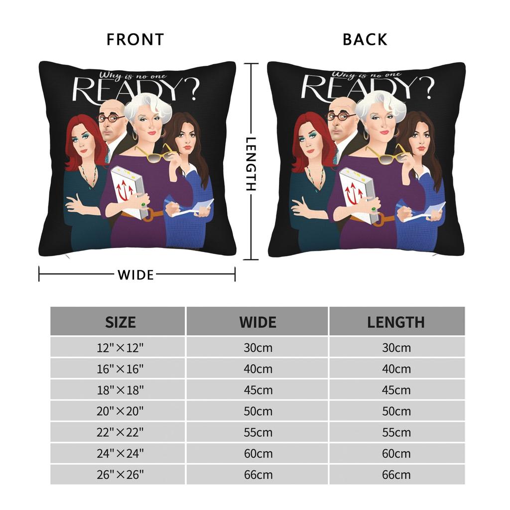 Why Is No One Ready Pillow Cover Retro Trendy Pillow Case For Living Room Sofa Soft Cushion Cover Gift