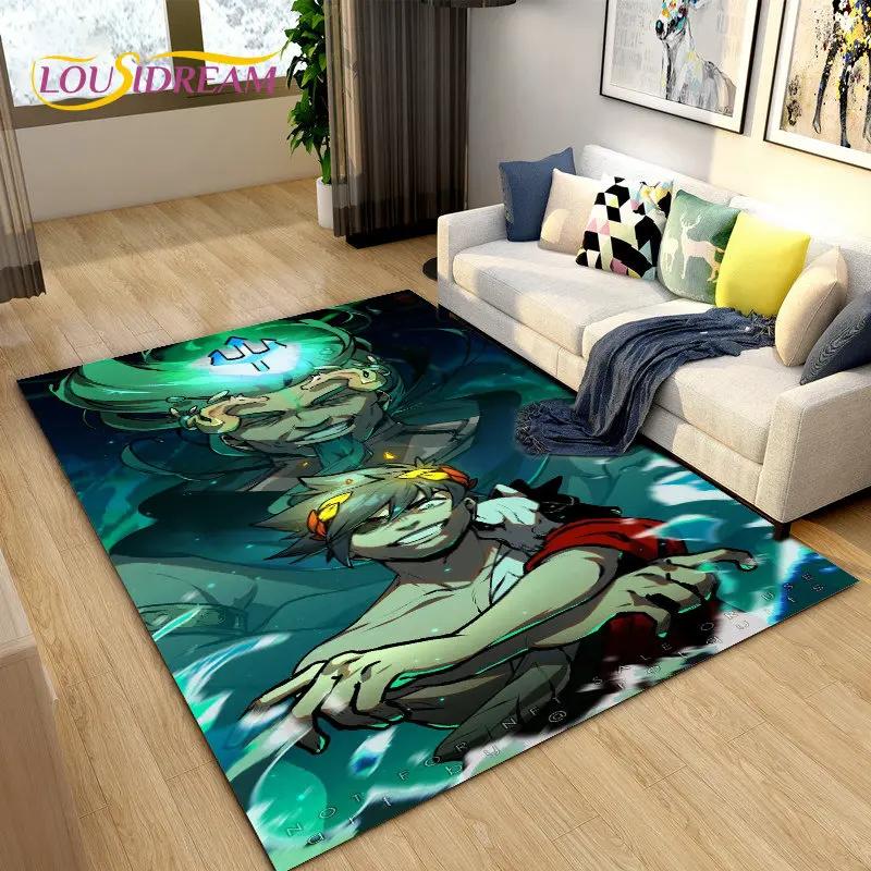 Hades Zagreus Gioco Giocatore RPG Tappeto Area, Tappeto Tappeto per Soggiorno Camera da Letto Divano Zerbino Decorazione, Tappetino Antiscivolo per Gioco Bambini